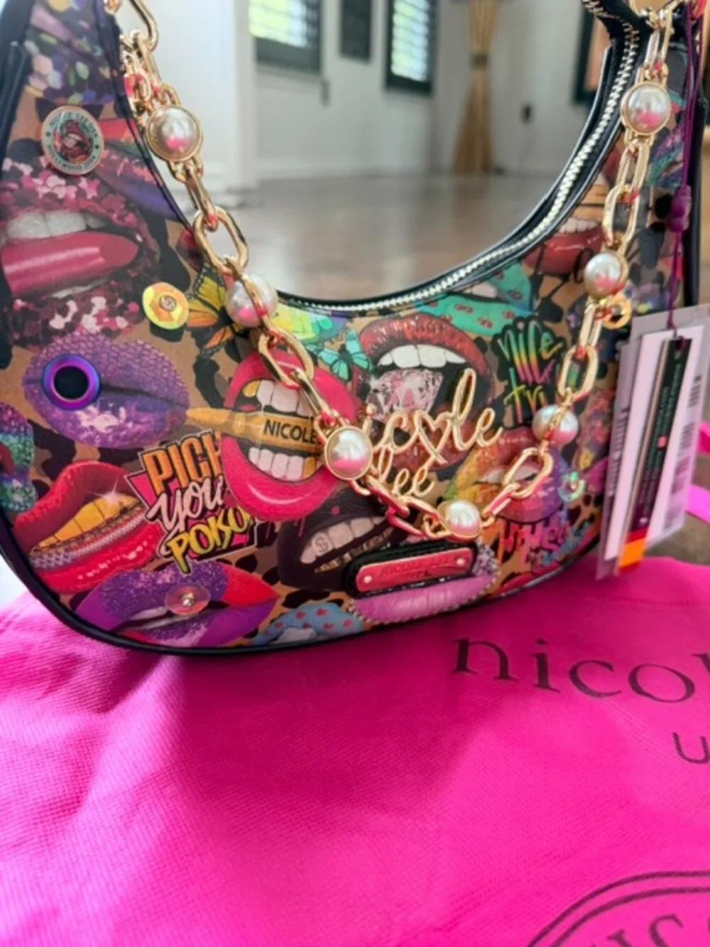 Nicole Lee ALL EMOTION Hobo/Shoulder Bag - NWT